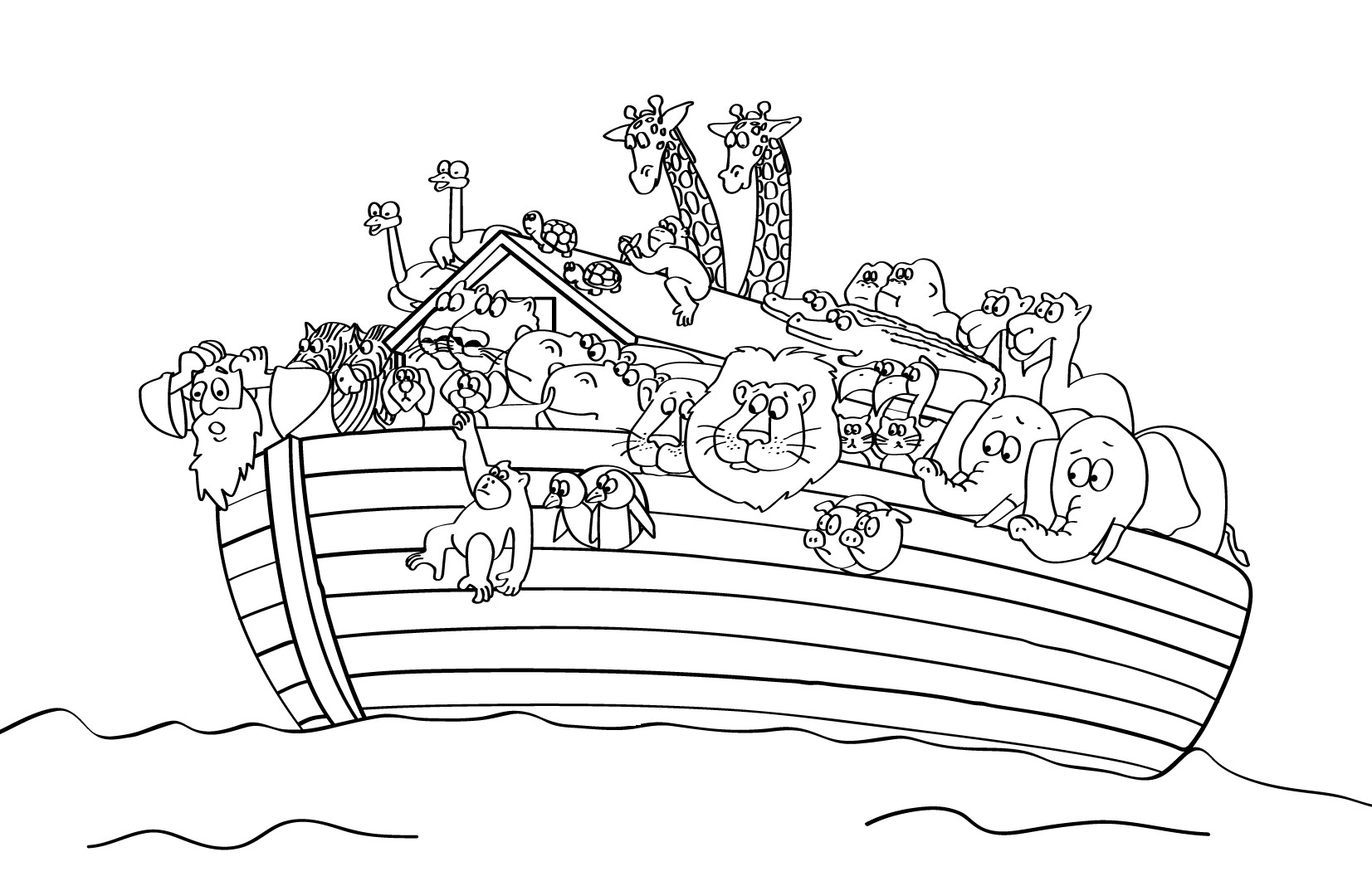 Noah Coloring Pages
 Free Printable Sunday School Coloring Pages