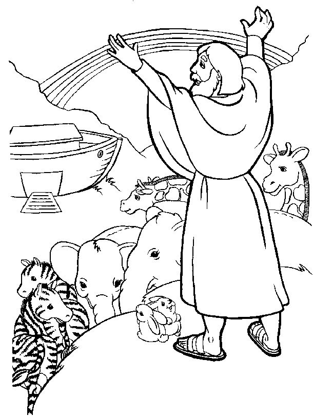 Noah Coloring Pages
 Noah And The Ark Coloring Pages AZ Coloring Pages