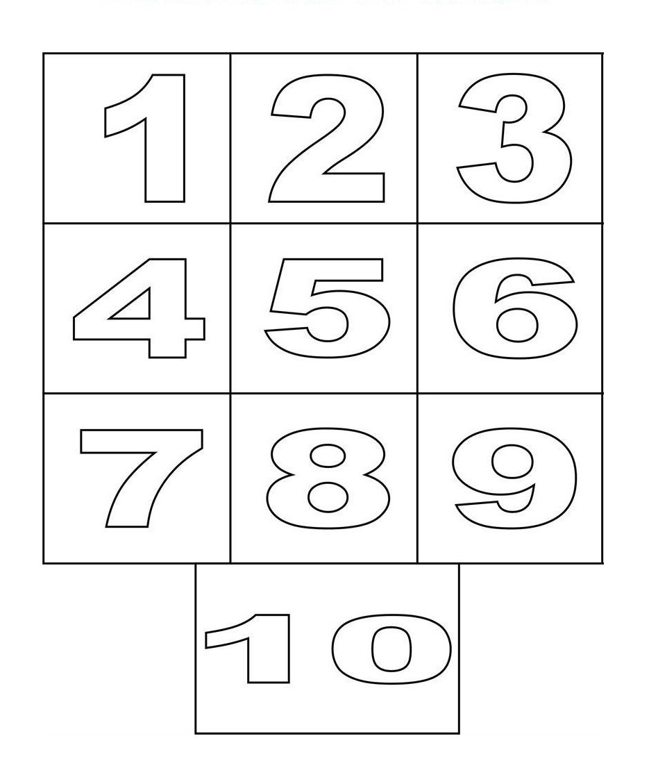 Number Coloring Book
 Free Printable Number Coloring Pages For Kids