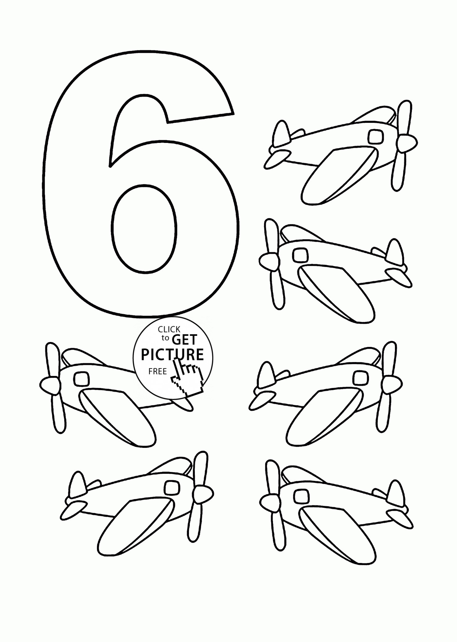 Number Coloring Book
 Number 5 Printable Coloring Pages free coloring page