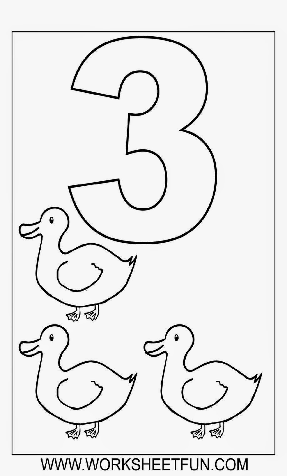 Numbers Coloring Pages
 Color By Number Sheets