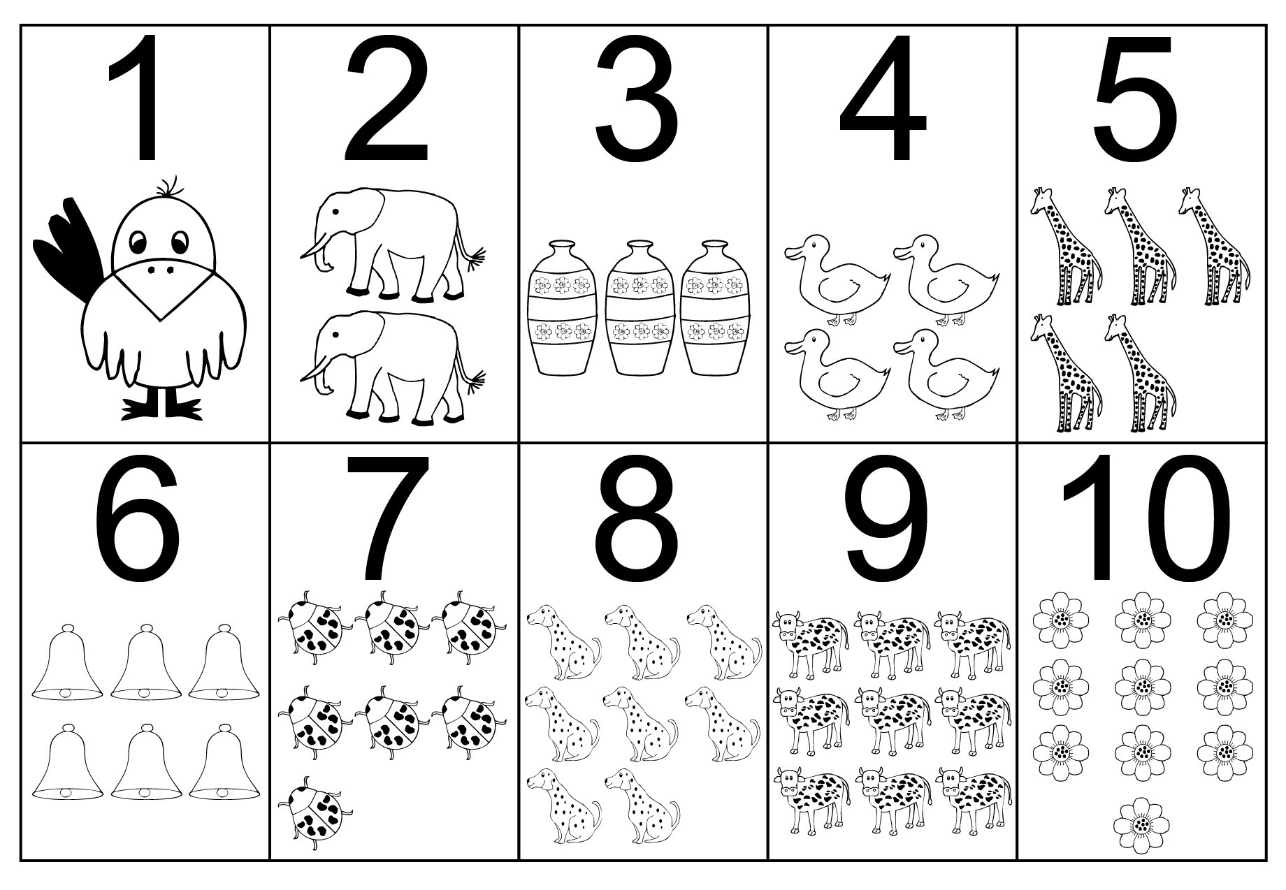 Numbers Coloring Pages
 Free Printable Number Coloring Pages For Kids