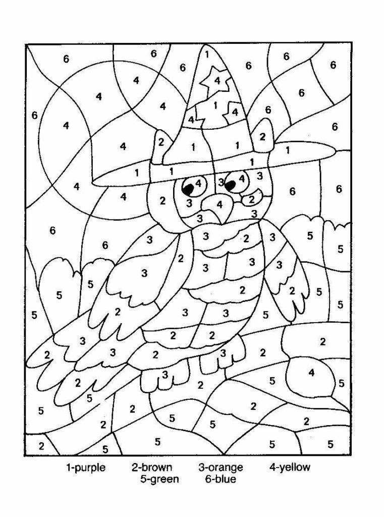 Numbers Coloring Pages
 Difficult Color By Number Printables Coloring Home