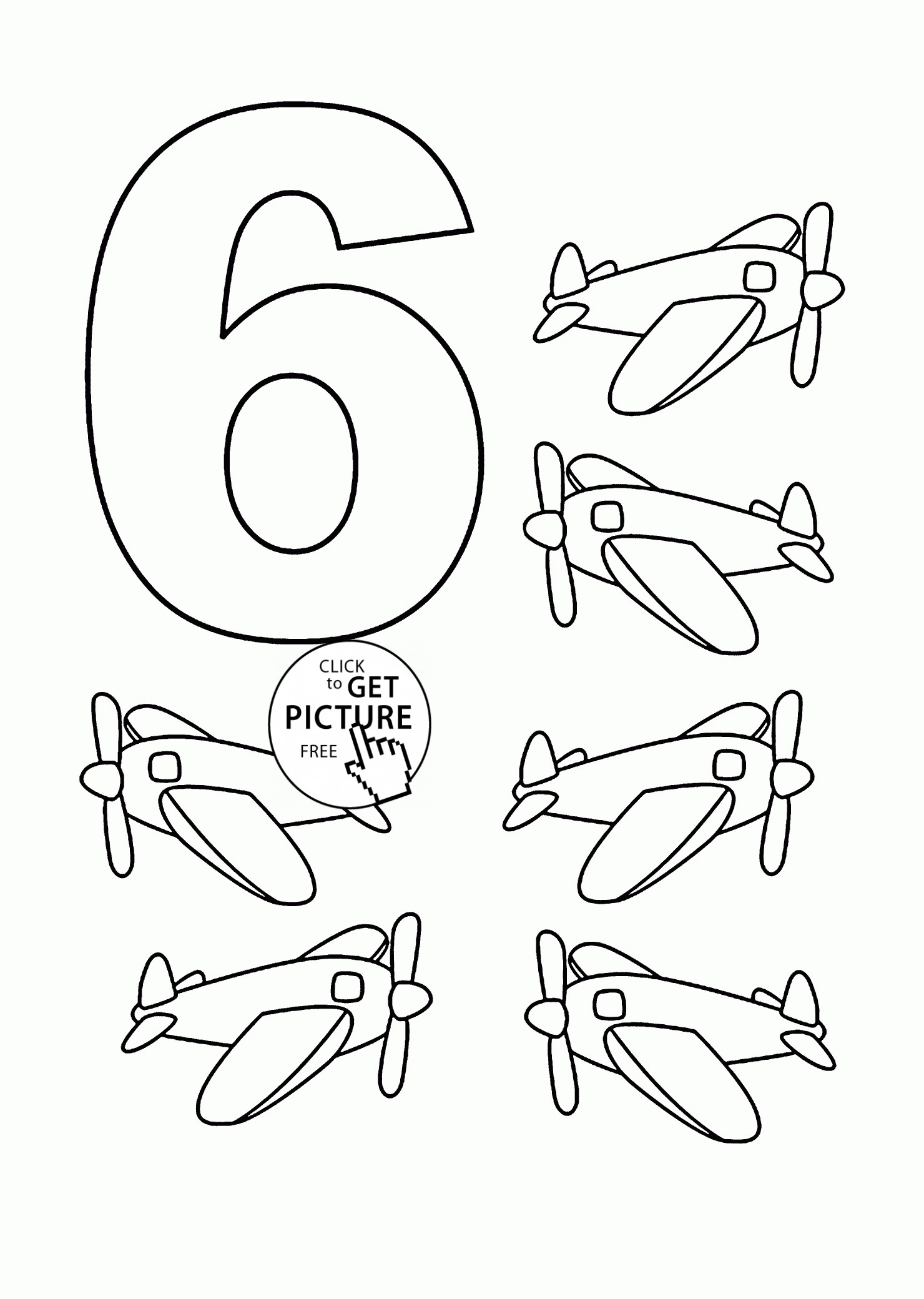 Numbers Coloring Pages
 Number 5 Printable Coloring Pages free coloring page