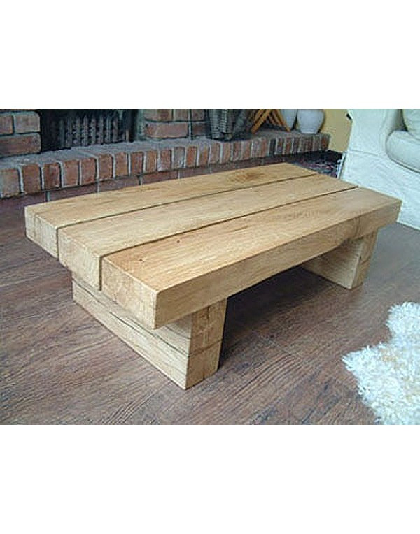 Best ideas about Oak Coffee Table
. Save or Pin Natural solid light oak 3 beam coffee table hand made oak Now.
