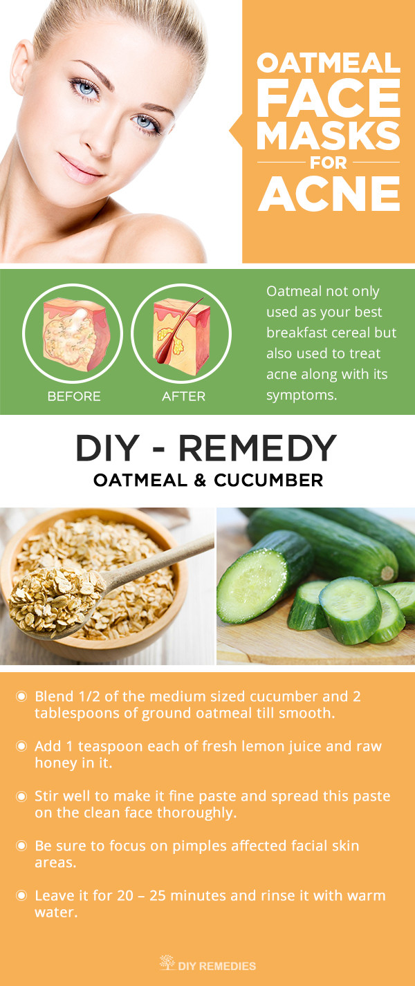 Oatmeal Face Mask DIY
 DIY Oatmeal Face Masks for Acne