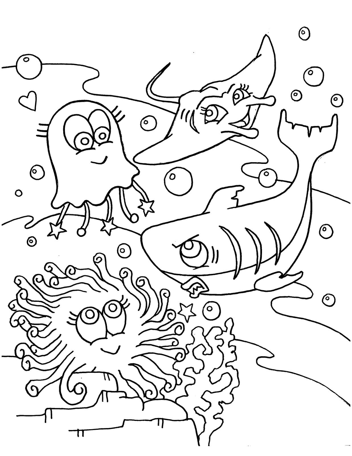 Ocean Coloring Book
 Under The Sea Coloring Pages Bestofcoloring