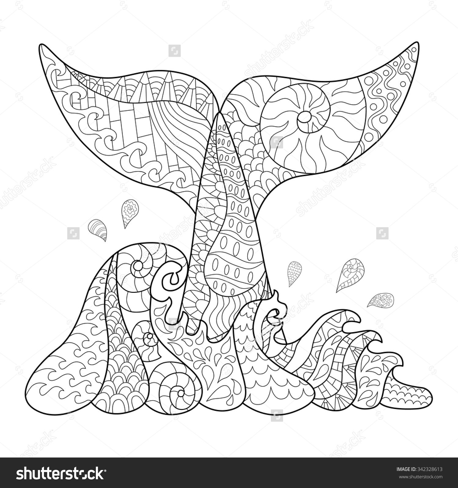 Ocean Waves Coloring Pages For Adults
 Drawn wave coloring page Pencil and in color drawn wave