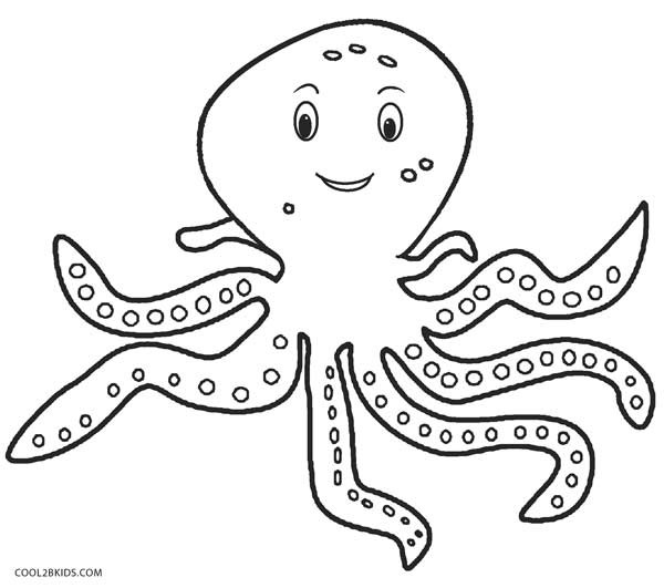 Octopus Coloring Book Pages
 Printable Octopus Coloring Page For Kids