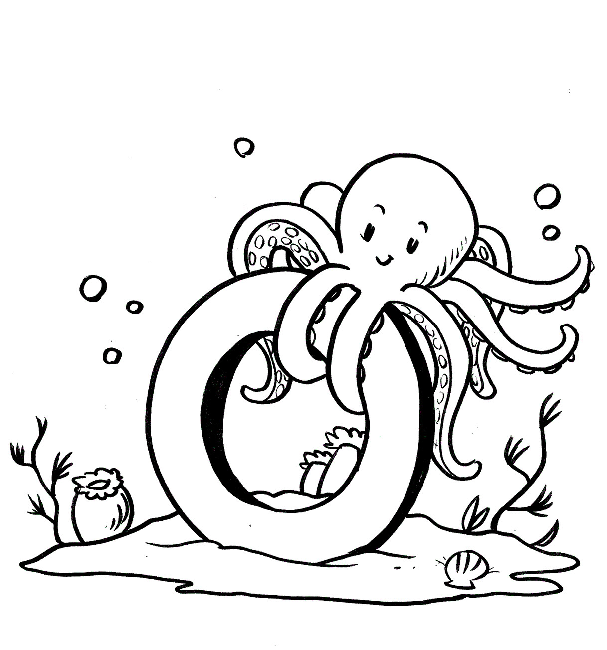 Octopus Coloring Book Pages
 Free Printable Octopus Coloring Pages For Kids