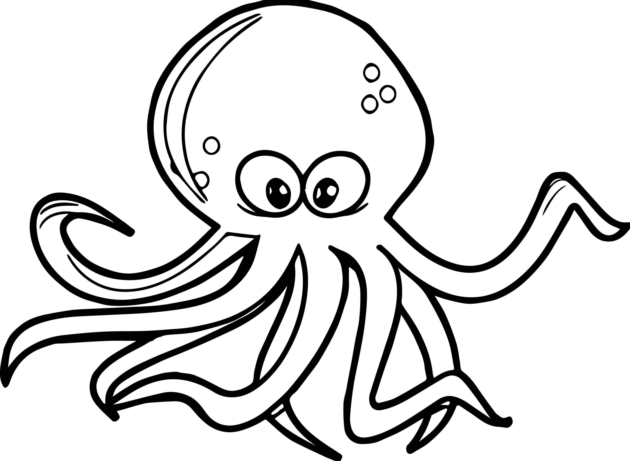 Octopus Coloring Book Pages
 Octopus Coloring Page