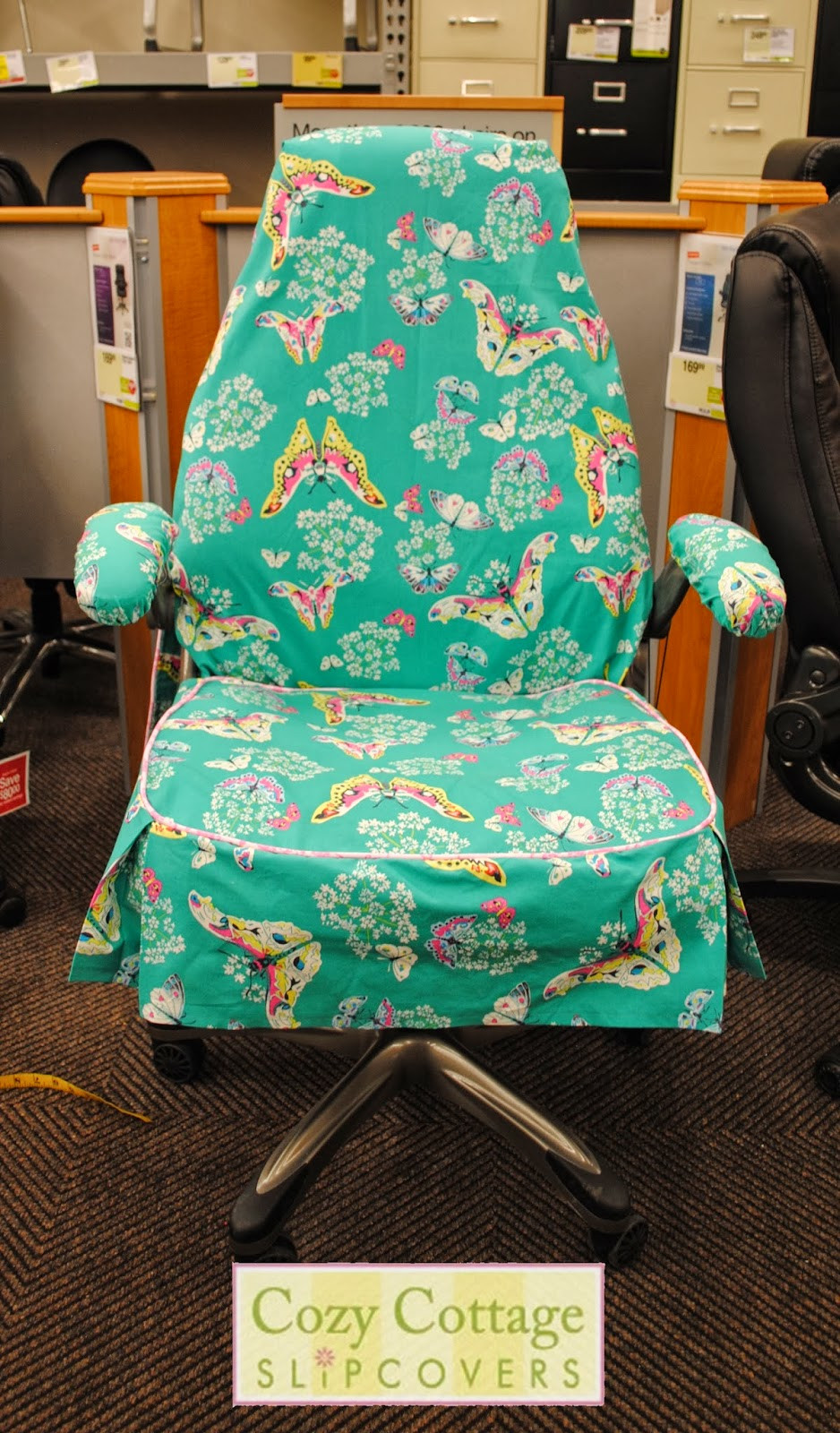 Best ideas about Office Chair Slipcover
. Save or Pin Cozy Cottage Slipcovers Butterfly fice Chair Slipcover Now.