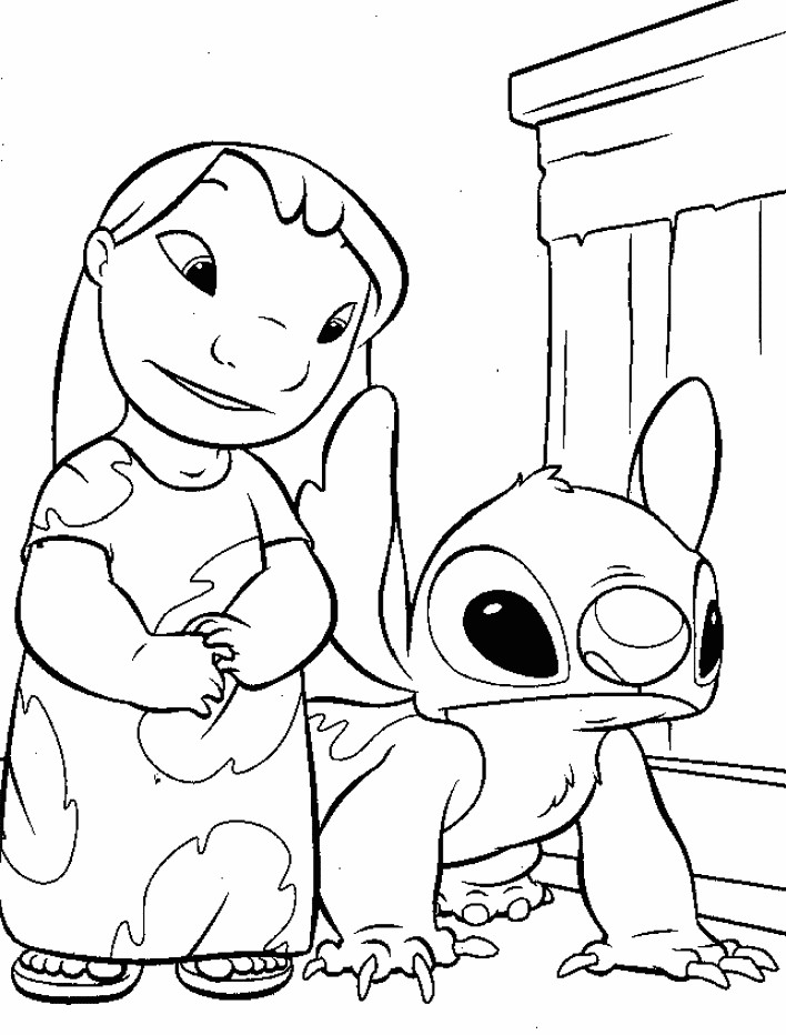 Ohana Coloring Pages
 Stitch Coloring Pages Ohana Luna and Stitch Gianfreda