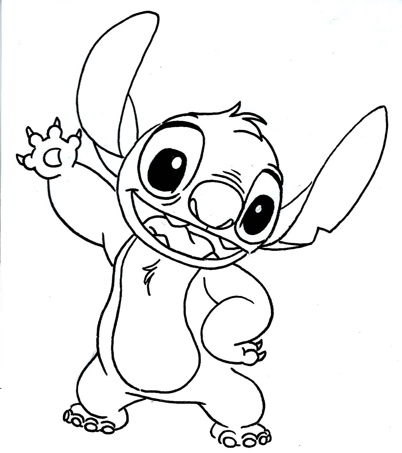 Ohana Coloring Pages
 STITCH Original Art Experiment 626 Drawing Hawaii Ohana Cute