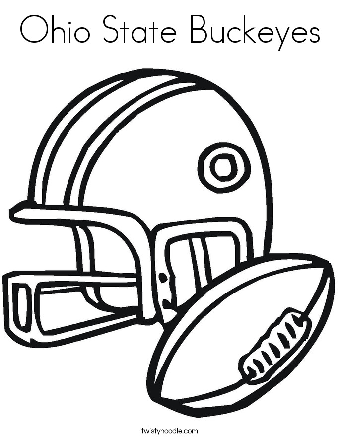 Ohio State Coloring Pages
 Ohio State Buckeyes Coloring Page Twisty Noodle