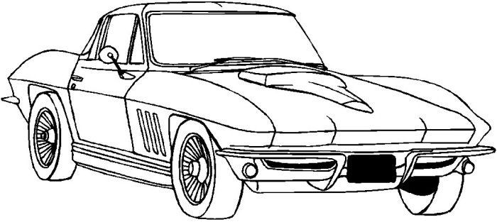 Old Car Coloring Pages
 Classic Car Coloring Pages The Old and Muscle Car