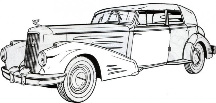 Old Car Coloring Pages
 1924 Marmon Classic Old Car Coloring Pages