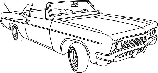 Old Car Coloring Pages
 Lowrider Classic Car Coloring Pages NetArt