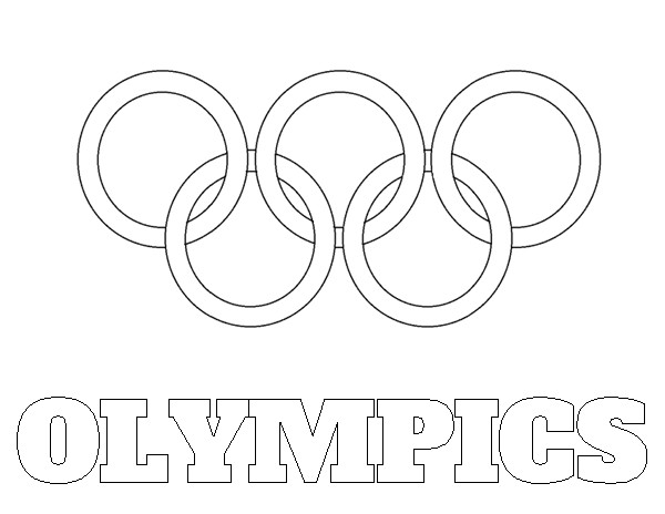 Olympic Coloring Sheets For Kids
 Olympic Rings Free Colouring Pages