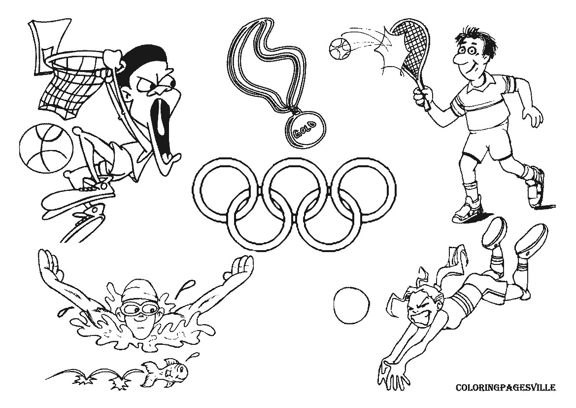 Olympic Coloring Sheets For Kids
 12 olympic games coloring pages Print Color Craft