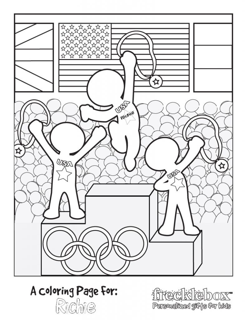 Olympic Coloring Sheets For Kids
 FREE Personalized Olympic Coloring Sheet