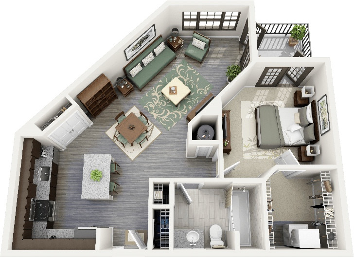 Best ideas about One Bedroom Apartment
. Save or Pin 1 Bedroom Apartment House Plans Now.