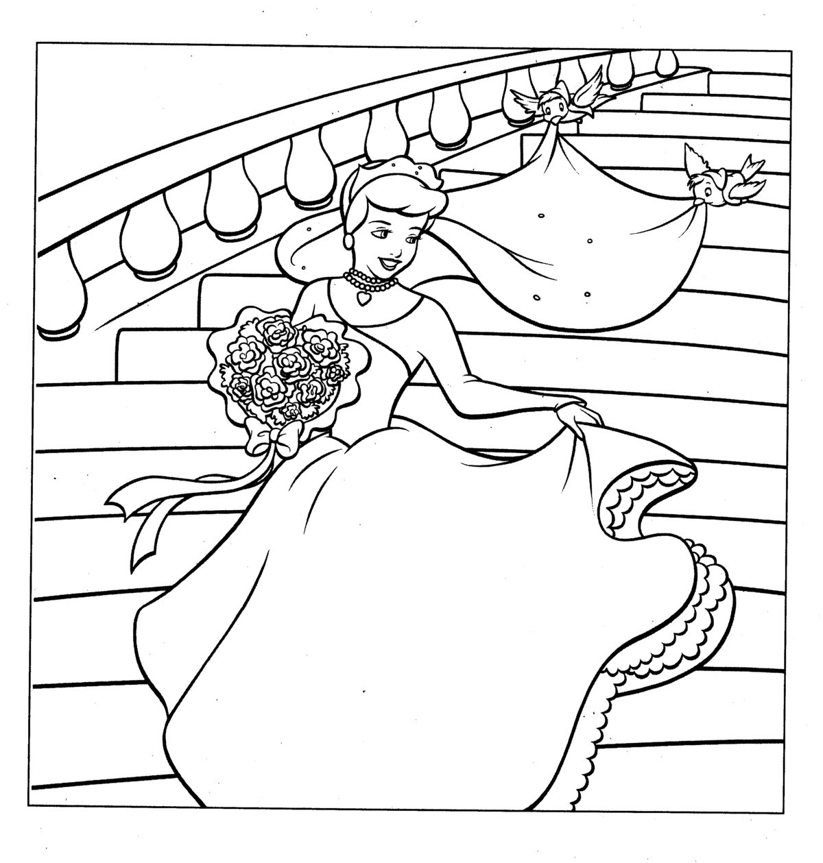 Online Coloring Book
 Free Printable Cinderella Coloring Pages For Kids
