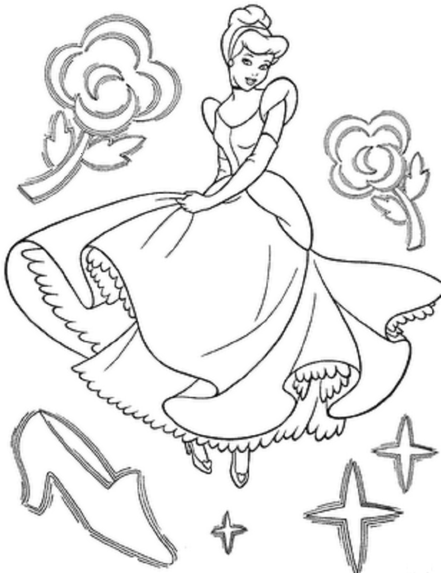 Online Coloring Book
 Free Printable Cinderella Coloring Pages For Kids