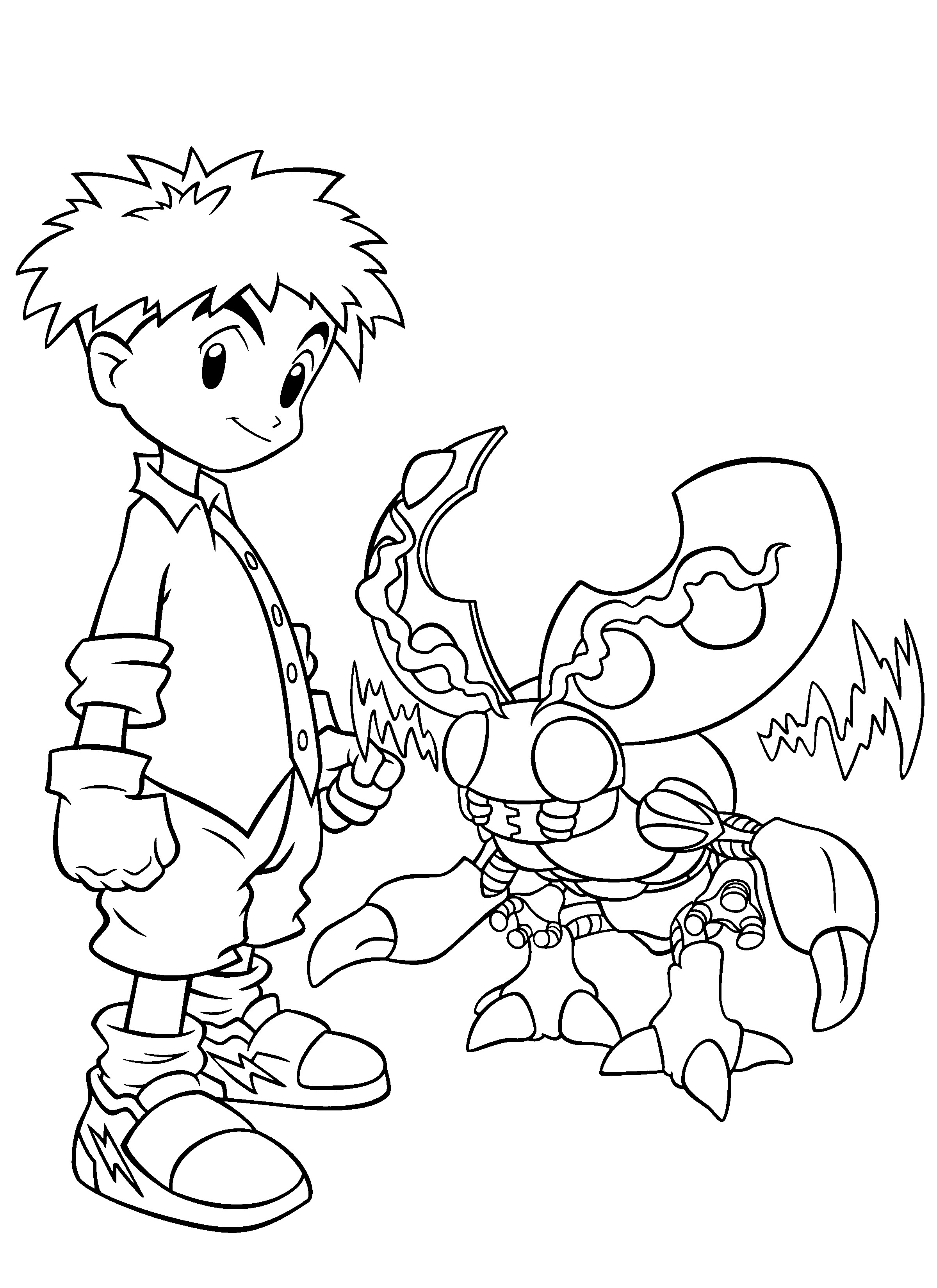 Online Coloring Book For Kids
 Free Printable Digimon Coloring Pages For Kids