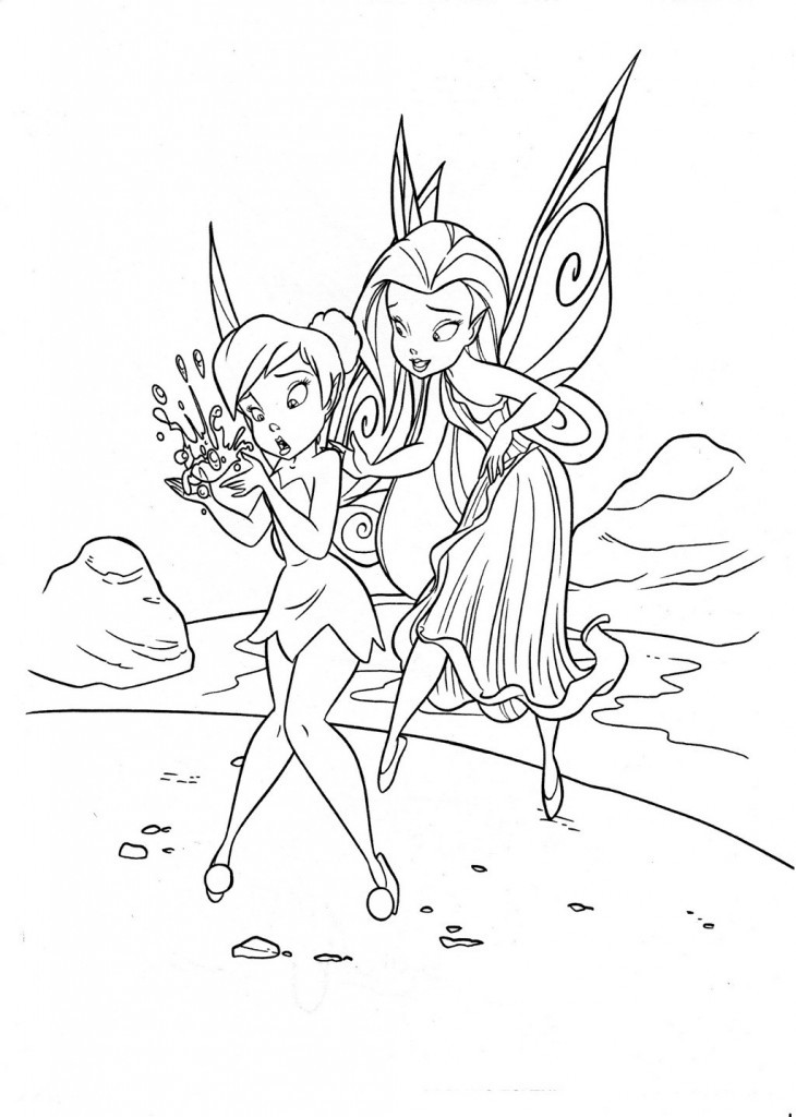 Online Coloring Book For Kids
 Free Printable Tinkerbell Coloring Pages For Kids