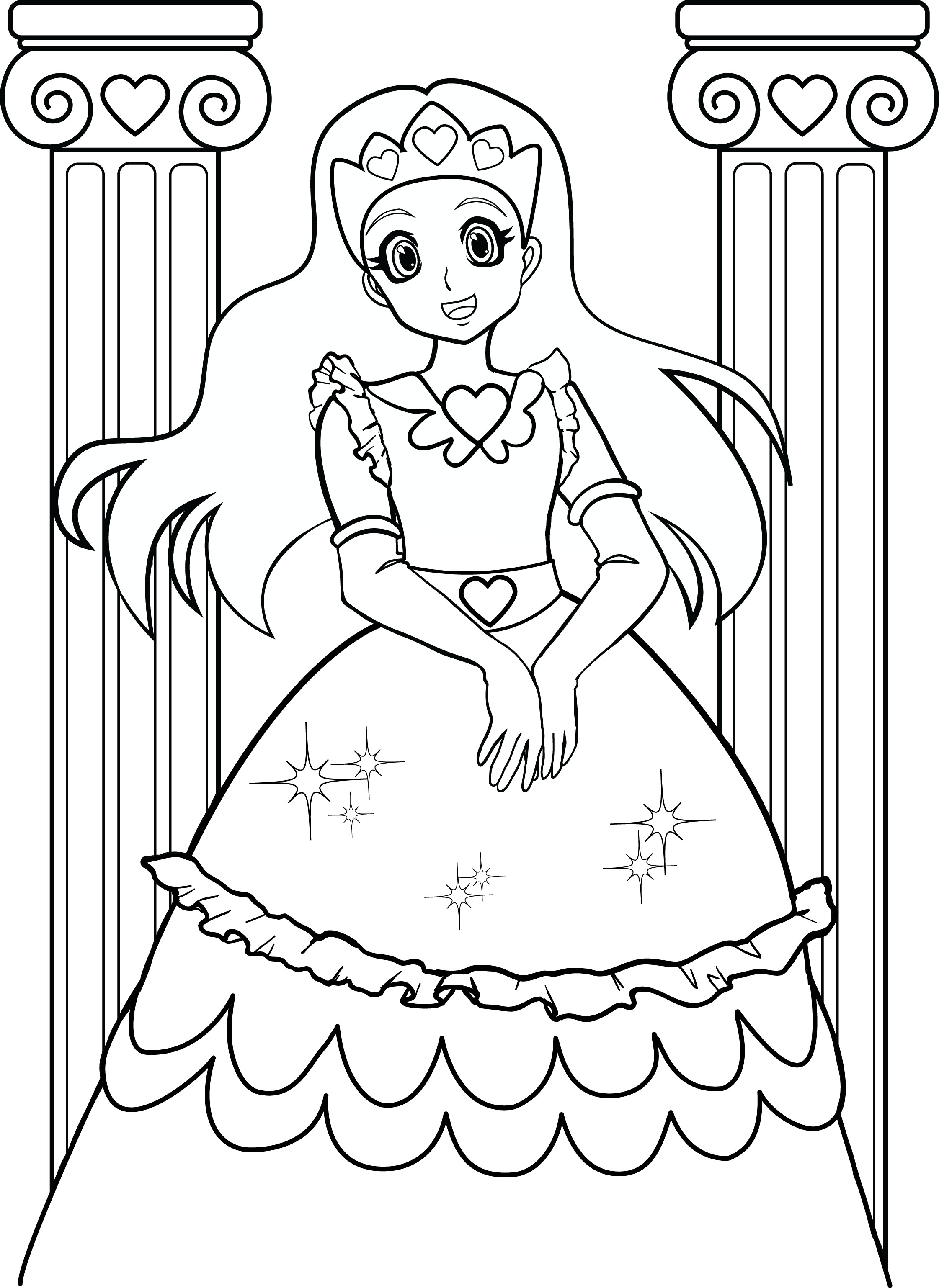 Online Coloring Sheets For Girls
 Coloring Pages For Girls 7