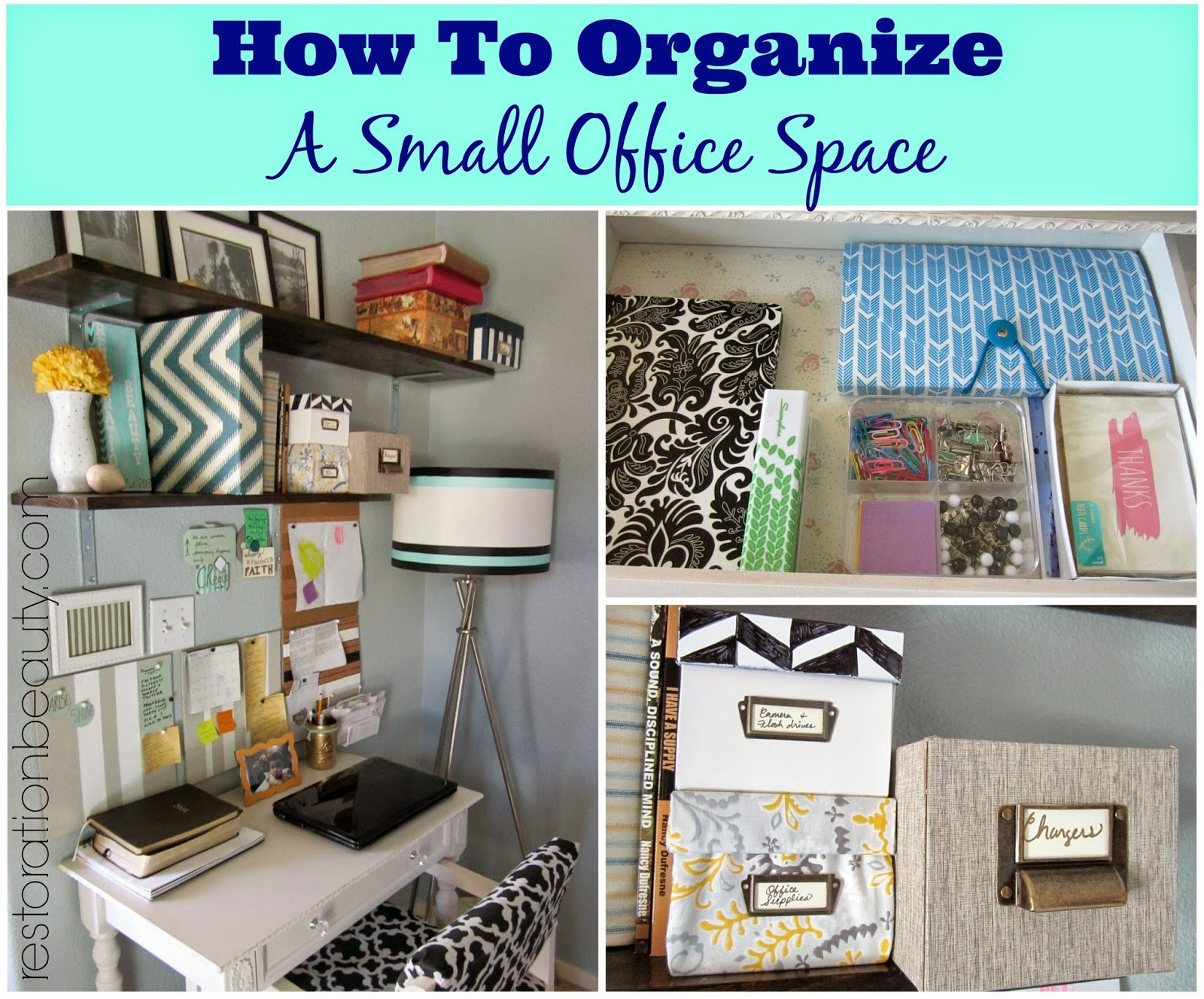 Best ideas about Organizing A Small Office Space
. Save or Pin Restoration Beauty How To Organize A Small fice Work Now.