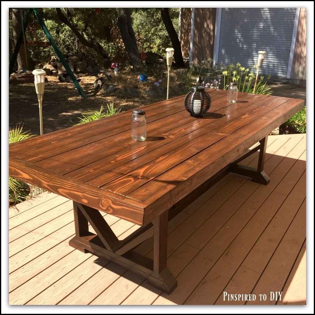 Best ideas about Outdoor Dining Table
. Save or Pin DIY Outdoor Dining Table Now.