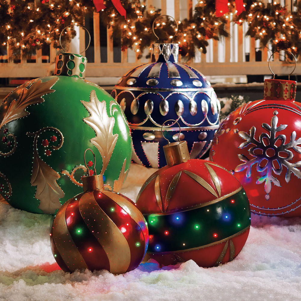 Best ideas about Outdoor Lighted Christmas Decorations
. Save or Pin Giant Outdoor Lighted Ornaments Now.