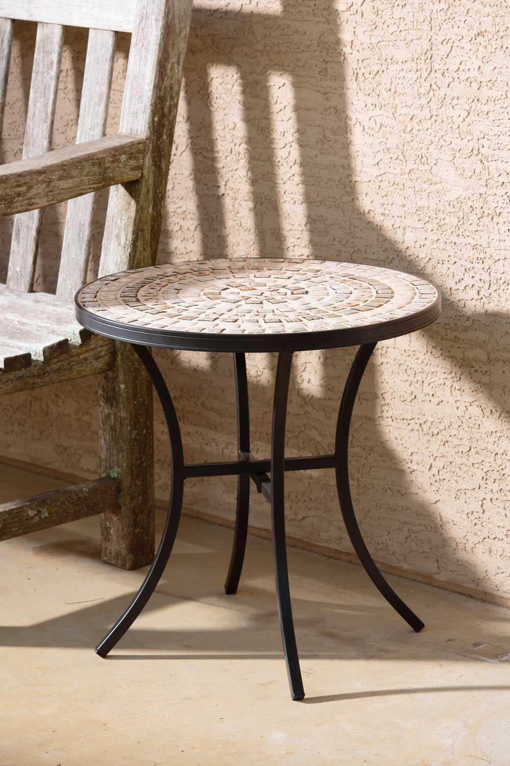 Best ideas about Outdoor Side Table
. Save or Pin Alfresco Home Boracay Wrought Iron 20 Round Ceramic Mosaic Now.