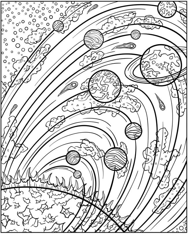 Outer Space Coloring Pages For Adults
 25 Trippy Coloring Pages ColoringStar
