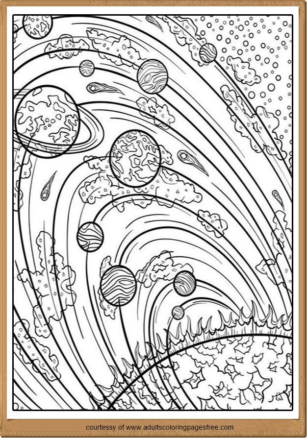 Outer Space Coloring Pages For Adults
 Gallery Adult Coloring Pages Space Coloring Page for Kids