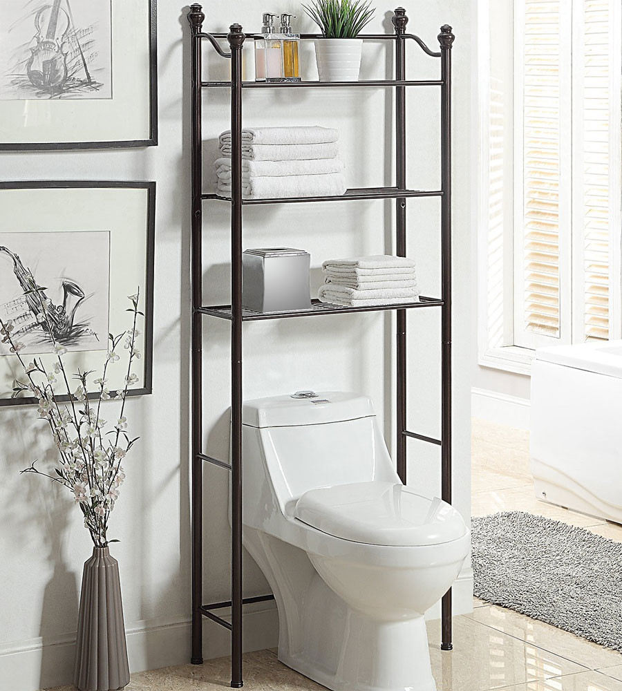 Best ideas about Over The Toilet Cabinet
. Save or Pin Bathroom Over The Toilet Storage Cabinets Space Saver Now.