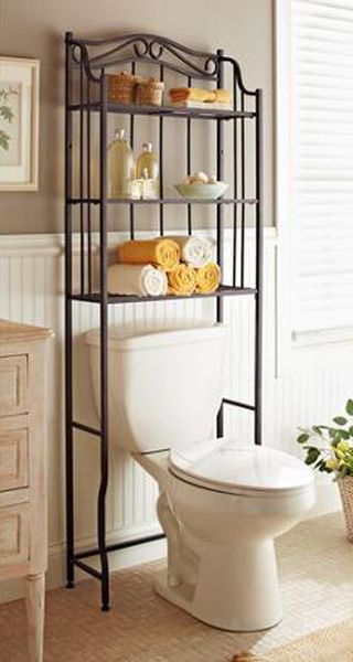 Best ideas about Over The Toilet Cabinet
. Save or Pin Bathroom Cabinet Over the Toilet Storage Rack Space Saver Now.