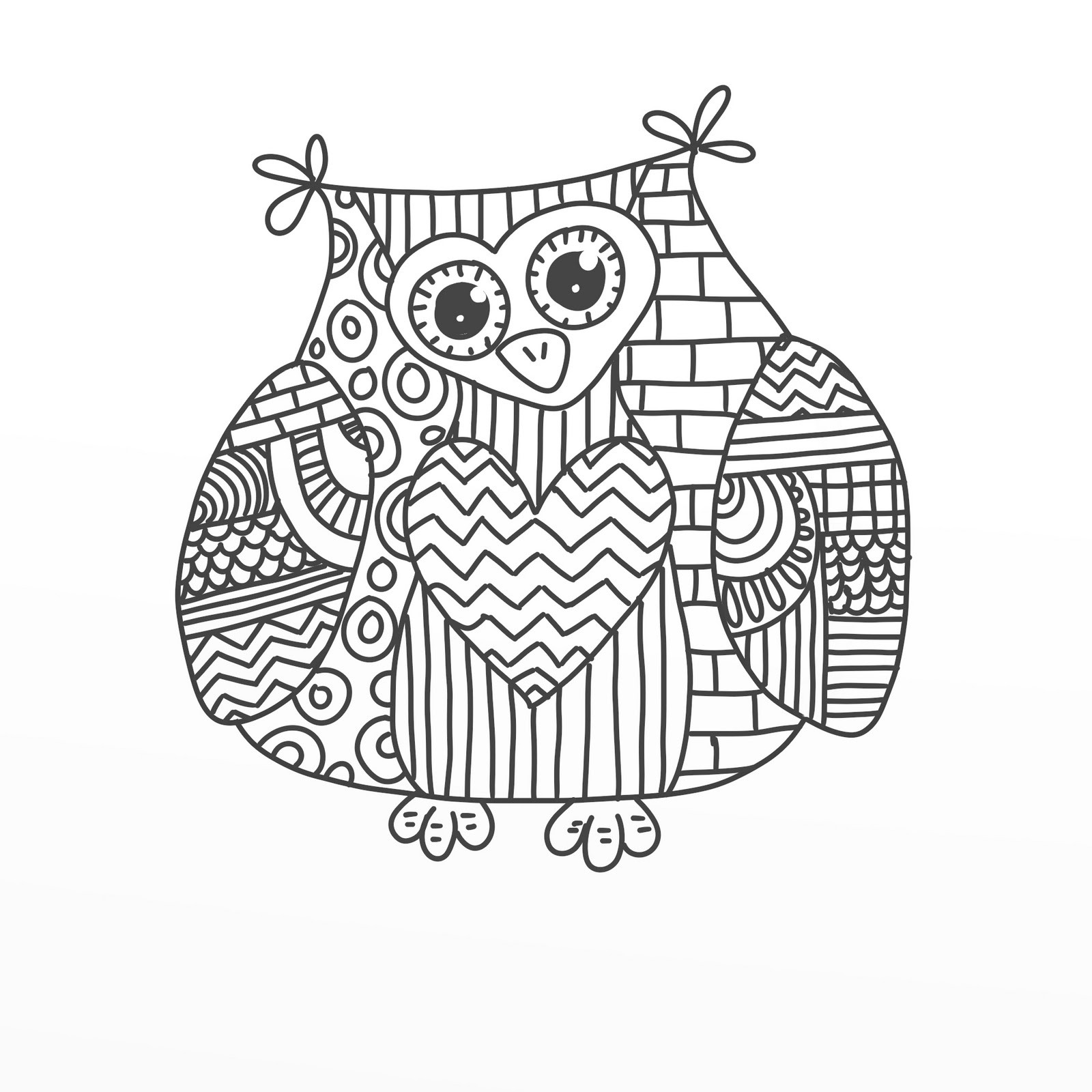 Owl Coloring Book Pages
 Free Owl Coloring Pages Image 8 Animal Category