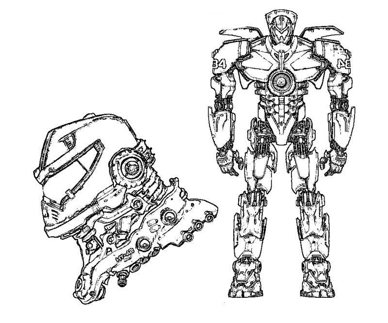 Pacific Rim Coloring Pages
 Pacific Rim Gypsy Danger Coloring Pages Coloring Pages