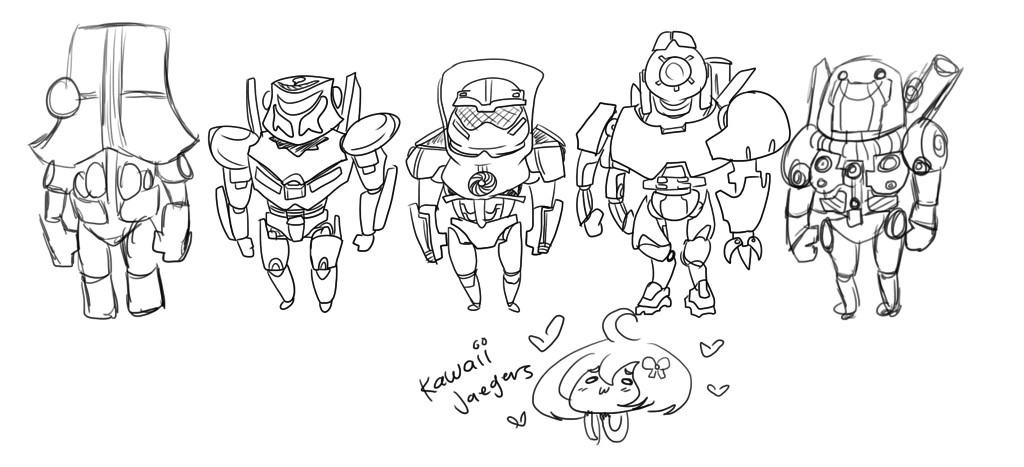 Pacific Rim Coloring Pages
 Pacific Rim Kawaii Jaegers WIP by theREDspy on DeviantArt