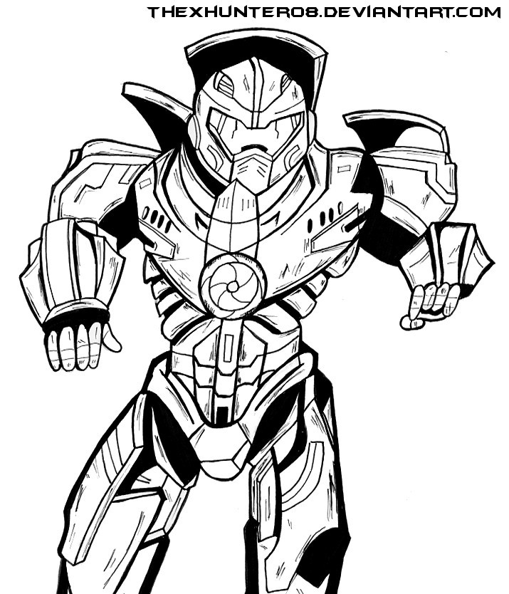 Pacific Rim Coloring Pages
 Pacific Rim Gipsy Danger Lineart by TheXHunter08 on