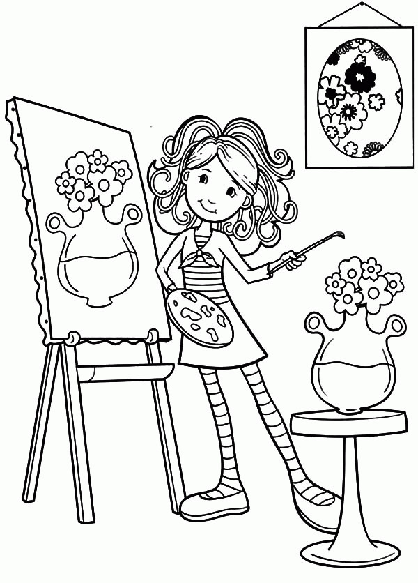 Paint Coloring Pages
 Painting Coloring Page Coloring Home