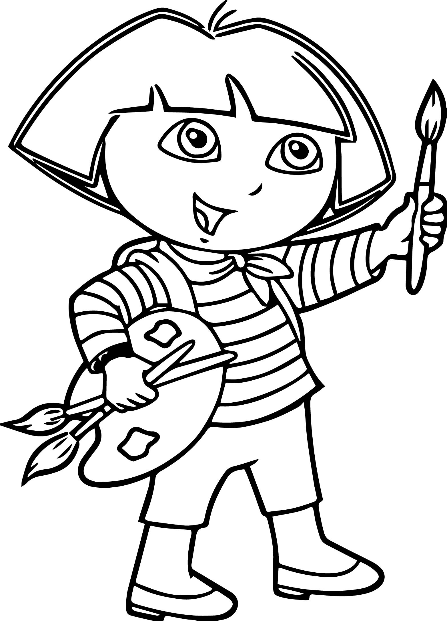 Paint Coloring Pages
 Dora Letters Painting Coloring Page