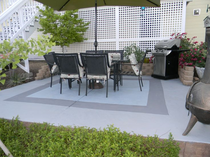 Best ideas about Painted Concrete Patio
. Save or Pin Painted concrete patio My Garden Pinterest Now.