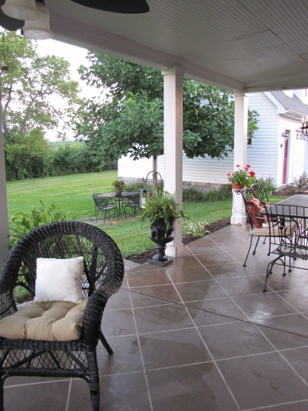 Best ideas about Painted Concrete Patio
. Save or Pin LaBelladiva Faux Patio Tile painting technique Now.