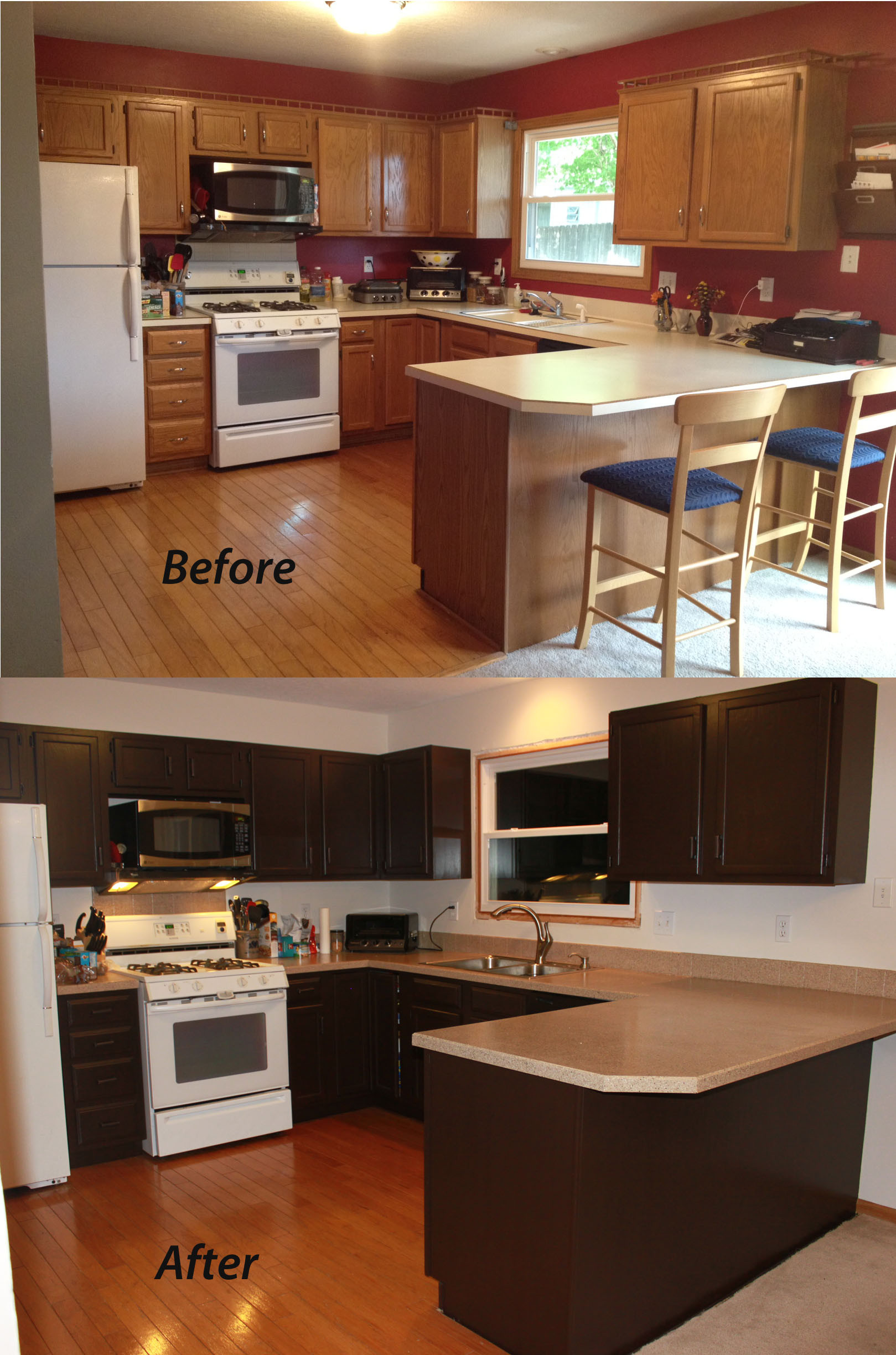 Best ideas about Painted Kitchen Cabinets Before And After
. Save or Pin Painting Kitchen Cabinets Sometimes Homemade Now.