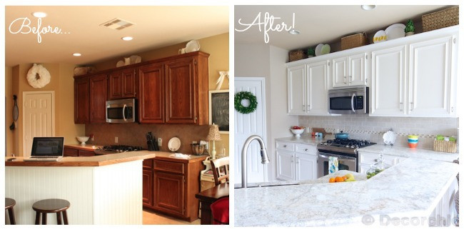 Best ideas about Painted Kitchen Cabinets Before And After
. Save or Pin Kitchen Before And After 3 Now.