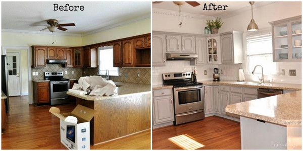 Best ideas about Painted Kitchen Cabinets Before And After
. Save or Pin Chalk paint kitchen cabinets – creative kitchen makeover ideas Now.